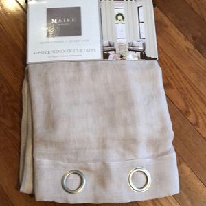 New never used 4 curtain panels
